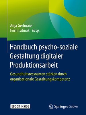 cover image of Handbuch psycho-soziale Gestaltung digitaler Produktionsarbeit